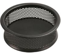 Pojemnik na spinacze Q-Connect okragly metalowy czarny