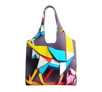 pojknbv Origami Multicolor Papercraft Cranes 1 Stampa Extra Large Canvas Tote Bag Riutilizzabile Quotidiano Shopping Spiaggia Viaggi Weekend Fughe