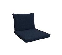 POKAR Cuscini per Divano Cuscini Sedie Cuscino da Giardino Set di 2 (1x Cuscino seduta 50x50x5 cm + 1x Cuscino schienale 50x40x15 cm), Blu Scuro