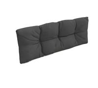 POKAR Cuscino-schienale 120x40cm per Divano da Giardino Idrorepellente, Spalliera per Bancali, schiuma fredda, senza Pallet, Antracite