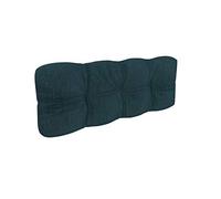 POKAR Cuscino-schienale Imbottito 120x40cm per Divano da Giardino, fodere asportabile e lavabile, Spalliera per Bancali, Interno ed Esterno, DYI - fai da te, senza Pallet, verde scuro