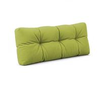 POKAR Cuscino-schienale Imbottito 120x40cm per Divano da Giardino, fodere asportabile e lavabile, Spalliera per Bancali, Interno ed Esterno, DYI - fai da te, senza Pallet, Lime