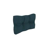 POKAR Cuscino-schienale Imbottito laterale 60x40cm per Divano da Giardino, fodere asportabile e lavabile, Spalliera per Bancali, Interno ed Esterno, DYI - fai da te, senza Pallet, verde scuro