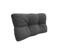 POKAR Cuscino-schienale laterale 60x40cm per Divano da Giardino Idrorepellente, Spalliera per Bancali, schiuma fredda, senza Pallet, Antracite