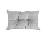 POKAR Cuscino Schienale per Sedia da Esterno 60x40x10 cm | Impermeabile e Idrorepellente | Cuscino Lounge per Divano, Sedie in Rattan e Arredamento da Giardino | Oeko-Tex | Prodotto in UE | Grigio