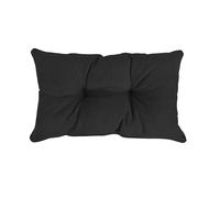 POKAR Cuscino Schienale per Sedia da Esterno 70x40x10 cm | Impermeabile e Idrorepellente | Cuscino Lounge per Divano, Sedie in Rattan e Arredamento da Giardino | Oeko-Tex | Prodotto in UE | Nero