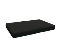POKAR Cuscino-sedile 120x80x15cm per Divano da Giardino,fodere asportabile e lavabile, per Bancali, comoda Seduta per Interno ed Esterno, schiuma fredda, DYI - fai da te, senza Pallet, nero