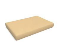 POKAR Cuscino-sedile 120x80x15cm per Divano da Giardino Idrorepellente,Fodere Asportabile e Lavabile, per Bancali, Comoda Seduta, Schiuma Fredda, senza Pallet, beige