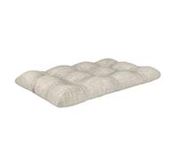POKAR Cuscino-sedile Imbottito 120x60x12cm per Divano da Giardino, fodere asportabile e lavabile, per Bancali, comoda Seduta per Interno ed Esterno, DYI - fai da te, senza Pallet, beige
