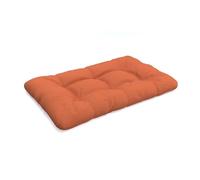 POKAR Cuscino-sedile Imbottito 120x80x12cm per Divano da Giardino, fodere asportabile e lavabile, per Bancali, comoda Seduta per Interno ed Esterno, DYI - fai da te, senza Pallet, Arancione