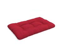 POKAR Cuscino-sedile Imbottito 120x80x12cm per Divano da Giardino, fodere asportabile e lavabile, per Bancali, comoda Seduta per Interno ed Esterno, DYI - fai da te, senza Pallet, Rosso
