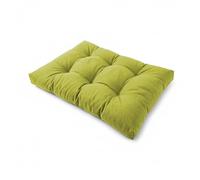 POKAR Cuscino-sedile Imbottito 120x80x12cm per Divano da Giardino, fodere asportabile e lavabile, per Bancali, comoda Seduta per Interno ed Esterno, DYI - fai da te, senza Pallet, Lime