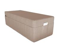 POKAR Fodera per Materasso Pieghevole da Campeggio Materassino Materasso Auto Lettino da Viaggio Letto da Campeggio 160 x 195 x 15 cm, Beige