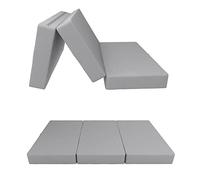 POKAR Materasso Pieghevole da Campeggio Impermeabile Materassino Materasso Auto Lettino da Viaggio Letto da Campeggio Impermeabile 140 x 195 x 15 cm, Grigio