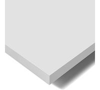 POKAR Piano da Tavolo 120x60 cm | Piano per Scrivania Spessore 25 mm | Perfetto per Scrivania Regolabile in Altezza e Tavolo da Pranzo | Resistente e Stabile | Prodotto in Europa | Grigio Chiaro