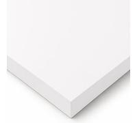 POKAR Piano da Tavolo 140x60 cm | Piano per Scrivania Spessore 25 mm | Perfetto per Scrivania Regolabile in Altezza e Tavolo da Pranzo | Resistente e Stabile | Prodotto in Europa | Bianco