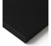 POKAR Piano da Tavolo 140x80 cm | Piano per Scrivania Spessore 25 mm | Perfetto per Scrivania Regolabile in Altezza e Tavolo da Pranzo | Resistente e Stabile | Prodotto in Europa | Nero