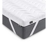 POKAR Topper 120x190 cm Una Piazza e Mezza | Premium 5 cm Comfort | Coprimaterasso Sfoderabile per Letto e Divano | Fodera Lavabile in Lavatrice, Antiscivolo | OEKO-TEX | Made in EU