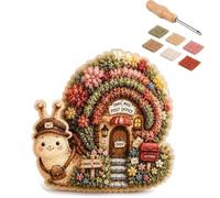 Poke Art Kit for Adults, 3D Fabric Craft Kit with Knit Patch DIY Decor (B)
