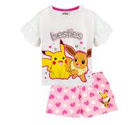 Pokémon Pigiama Pikachu e Eevee con Increspature Lungo o Corto Anni