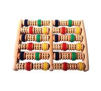 POKEAT 6File di Legno Massaggiatore del Piede Roller Heath Therapy Acupressure Relax Massage Dolore Stress Relief Shiatsu Roller Cura dei Piedi Massaggiatore