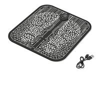 POKEAT 6Modi 19Livello Smart Foot Massager Mat EMS Stimolatore Vibrazione Cuscino Muscoli Dolore Rilievo Fisico Leg Massage Pad,Nero