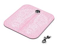 POKEAT 6Modi 19Livello Smart Foot Massager Mat EMS Stimolatore Vibrazione Cuscino Muscoli Dolore Rilievo Fisico Leg Massage Pad,Rosa