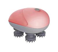 POKEAT Electric Head Massager Scalp Massager Impermeabile Massaggio Corpo Cura Sanitaria Collo Spalla Deep Tissue Kneading Massage,Rosa