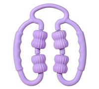 POKEAT Trigger Point Muscle Massage Roller Tessuto Profondo Braccio Gamba Collo Spalla Vita Back Anti Cellulite Massager Tool per Body Shaping,Viola