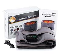 POKEAT Vibrazione di Massaggio Elettrico della Vita per Il Massaggiatore di Crampi del Periodo Posteriore Il Dolore Cintura Luce Rossa Impacco Caldo Supporto Lombare della Colonna Vertebrale