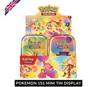 Pokemon 151 MINI TIN DISPLAY SEALED 10 Mini Tin 20 Bustine Scarlet & Violet 151