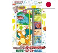 Pokémon 151 - Set di carte con Classificatore Florizzarro, Dracaufo, Tortank -