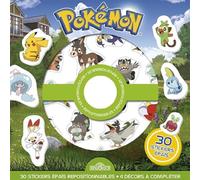 Pokémon: 30 stickers épais repositionnables, 4 décors à compléter