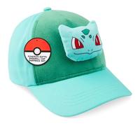 Pokémon 3D Baseball Cappello Bambino, Regolabile Leggero Pikachu Bulbasaur Cappellino con Visiera, Anime Regalo Bambini (4-12 Anni, Verde Bulbasaur)