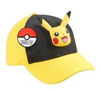 Pokémon 3D Baseball Cappello Bambino, Regolabile Leggero Pikachu Bulbasaur Cappellino con Visiera, Anime Regalo Bambini (4-12 Anni, Giallo Pikachu)