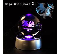Pokemon 3D Sfera di cristallo Pikachu Gengar Mew Mewtwo. Pokeball 3D POKEMON.