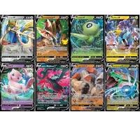 Pokemon 5 carte V - Leggendaria e mitica - Selezione casuale - Mew Rayquaza Victini