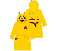 Pokémon Accappatoio Bambino Pikachu, Vestaglia Pile Ragazzo Orecchie 3D, Accappatoio Ragazzo Pile Morbido Inverno 7-8 Anni