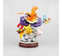 Pokemon Action Figure 20cm Retro Gameboy Advance SP Pikachu Charizard Mew Toy