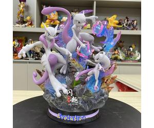 Pokemon Action Figure 25cm MewTwo e MegaMewtwo Y and X Statua da Collezione ✨