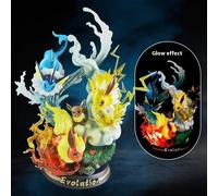 Pokemon Action Figure 29cm Eeveelution Flareon Vaporeon Jolteon Anime Game Toy ✨