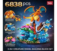 Pokemon Action Figure Set Mattoncini Charizard Blastoise Venusaur stile lego ✨