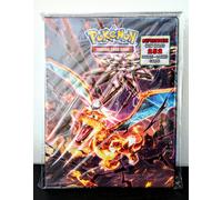 Pokemon ALBUM CHARIZARD EX OSSIDIANA INFUOCATA ULTRA PRO + 100 Sleeve Omaggio