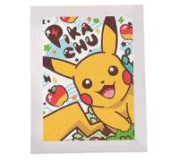 Pokemon | Arte diamante Pikachu | Con cornice | 15+ anni | Design 1