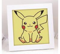 Pokemon | Arte diamante Pikachu | Con cornice | 15+ anni | Design 11