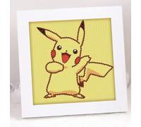 Pokemon | Arte diamante Pikachu | Con cornice | 15+ anni | Design 12