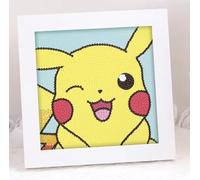 Pokemon | Arte diamante Pikachu | Con cornice | 15+ anni | Design 14