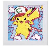 Pokemon | Arte diamante Pikachu | Con cornice | 15+ anni | Design 6