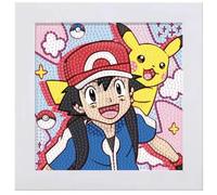 Pokemon | Arte diamante Pikachu | Con cornice | 15+ anni | Design 9