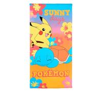 Pokémon Asciugamano da bagno 70 x 140 cm, asciugamano da spiaggia Pikachu, asciugamano da spiaggia per piscina, vacanza